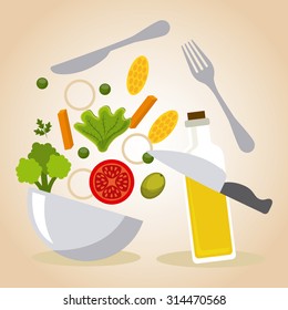 vegetarian menu design, vector illustration eps10 graphic 