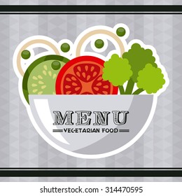vegetarian menu design, vector illustration eps10 graphic 
