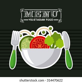 vegetarian menu design, vector illustration eps10 graphic 