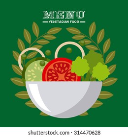 vegetarian menu design, vector illustration eps10 graphic 