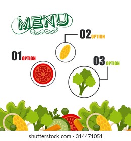 vegetarian menu design, vector illustration eps10 graphic 