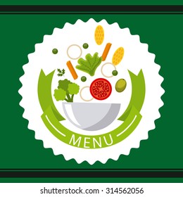 vegetarian menu design, vector illustration eps10 graphic 