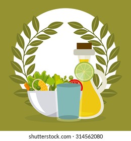 vegetarian menu design, vector illustration eps10 graphic 