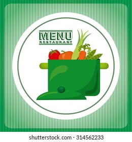 vegetarian menu design, vector illustration eps10 graphic 