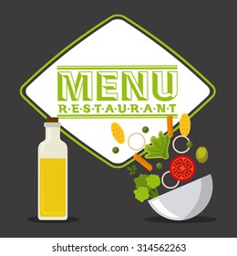 vegetarian menu design, vector illustration eps10 graphic 