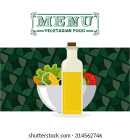 vegetarian menu design, vector illustration eps10 graphic 