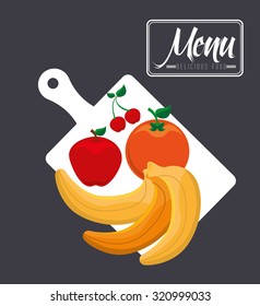 vegetarian menu design, vector illustration eps10 graphic 
