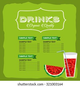 vegetarian menu design, vector illustration eps10 graphic 