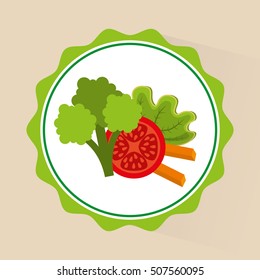 vegetarian menu healthy food vector illustration design