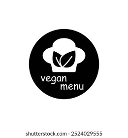 Vegetarian menu icon vegan food vector