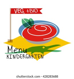 Vegetarian menu kindergarten