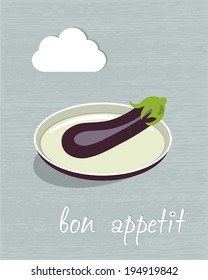 Vegetarian restaurant concept. Restaurant menu flyer. Vector illustration.