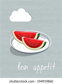 Vegetarian restaurant concept. Restaurant menu flyer. Vector illustration.