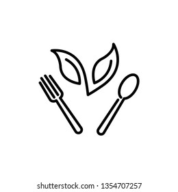 vegetarian restaurant icon