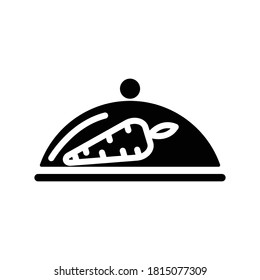 Icono de restaurante vegetariano. vector de plantilla de diseño