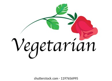 vegetarian sign icon vector