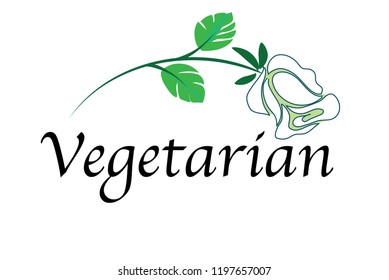 vegetarian sign icon vector