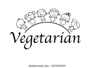 vegetarian sign icon vector