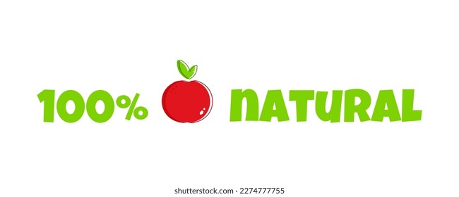 Vegetarian in simple style on white background. Healthy vegan food. Apple Vector background. Green natural background. Healthy eating. Vegetarian food. Organic vegetable banner. Vector illustration