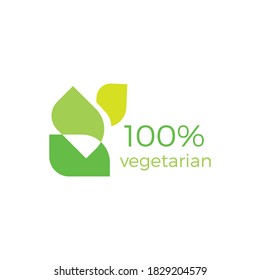 vegetarian vector icon design template