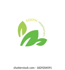 vegetarian vector icon design template