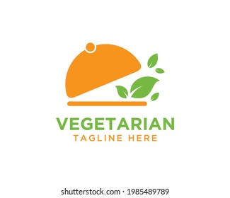 vegetarian , vegan design simple vector template
