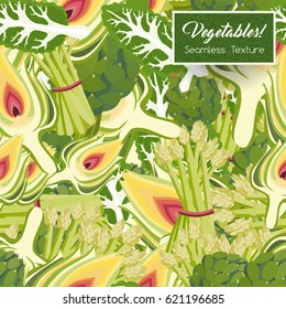 Vegetarian Vegan Diet Simple Salad Food Icons Seamless Texture Pattern Vector Art Design Illustration