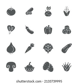 Vegetarian, vegetable, veggies  icons set . Vegetarian, vegetable, veggies  pack symbol vector elements for infographic web