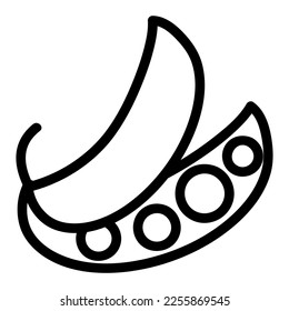  Vegetariano, verduras, verduras - juego de íconos web de línea delgada mínimo.