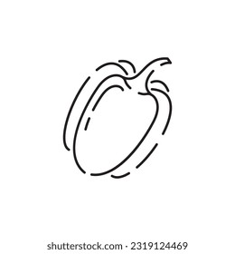 Vegetarian, vegetable, veggies - minimal thin line icon. Simple vector icon as tomato, cucumber, kohlrabi, cauliflower, pattypan squash, fiddleheads good food and health