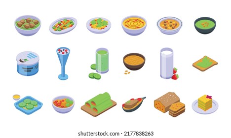 Vegetarianism icon isometric vector. Vegan fruit. Broccoli diet