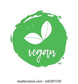 Vegetatian Label. Food intolerance symbols. Vector illustration.