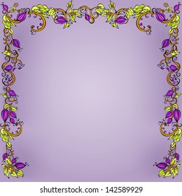 Vegetation frame with figs.