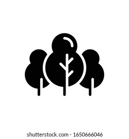 Vegetation Vector Glyph Style Icon. EPS 10