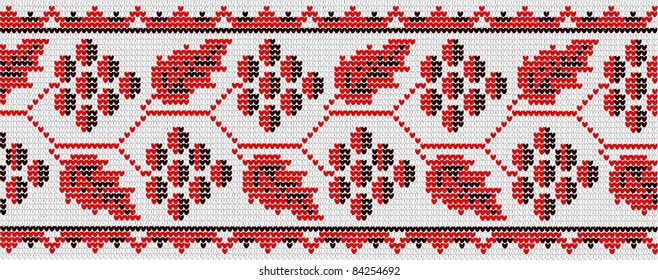 Vegetative ornament in the Ukrainian style