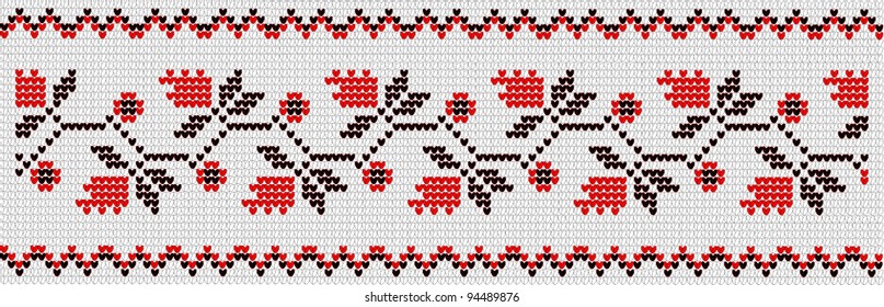Vegetative ornament in the Ukrainian style