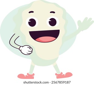 vegetavle character with funny face 
