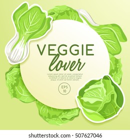 Veggie Lover Elements : Vector Illustration 