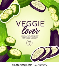 Veggie Lover Elements : Vector Illustration 