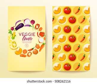 Veggie Lover Elements : Vector Illustration 