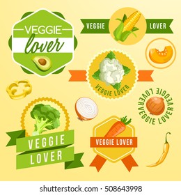 Veggie Lover Elements : Vector Illustration 