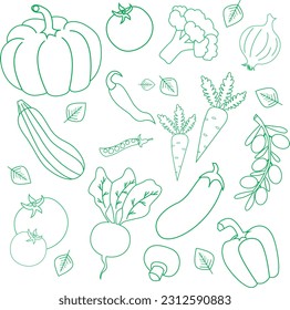 Veggie seamless pattern with vegetables. Food vector background.Veggie seamless pattern with vegetables. Food background.Kitchen, ready for print.