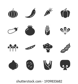 veggies set icon, isolated veggies set sign icon, vector illustration