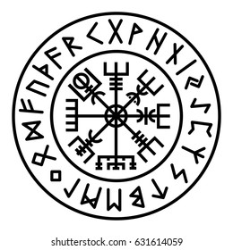 Vegvisir. Runes