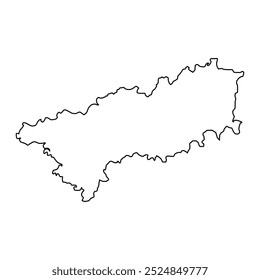 Vehari district map, administrative division of Pakistan. Vector illustration.