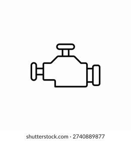 vehice engine icon sign vector