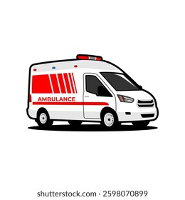 vehicle ambulance paramedic car illustration