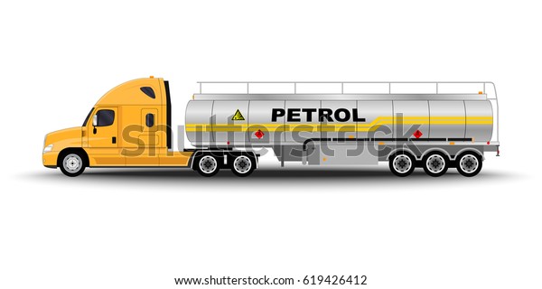 Vehicle. Big Cargo\
Truck. Tank. Gasoline\
tanker