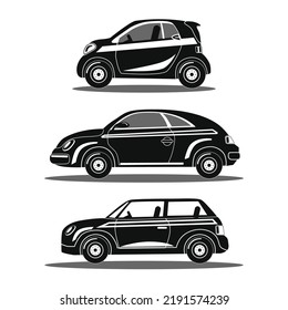 vehicle with black white concept