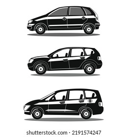 vehicle with black white concept